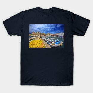 The fishing port of Myrina - Lemnos island T-Shirt